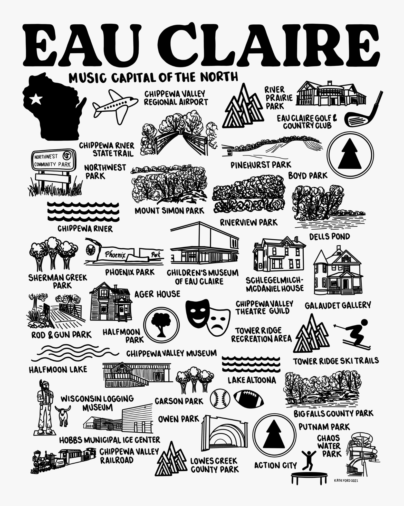 Eau Claire Map The Local Store