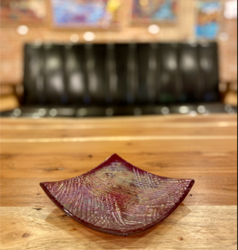 Karen Clark Fused Glass Dish - Assorted Colors (6x6)