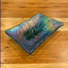 Karen Clark Fused Glass Soap Dish - Assorted Colors (4x6)