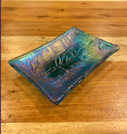 Fused Glass Soap Dish - Assorted Colors (4x6)