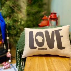 B.Berish Love Wisconsin Pillow