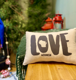 B.Berish Love Wisconsin Pillow