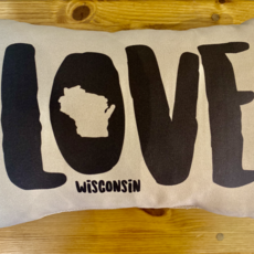 Love Wisconsin Pillow