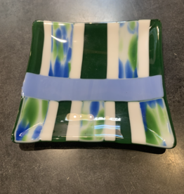 Fused Glass Round Dish - Assorted Colors (8")