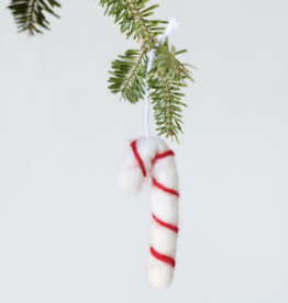 Candy Cane Felt Ornament