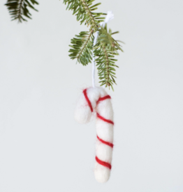 Wool Jamboree Candy Cane Felted Ornaments