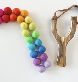 Wool Jamboree Slingshot And Felt Ball Set
