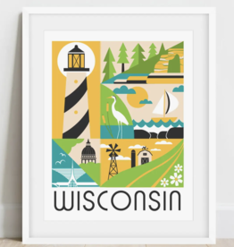 WI Scenes 8x10" Art Print