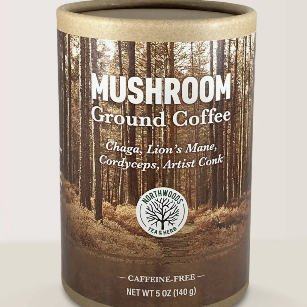 Northwoods Tea & Herb Mushroom Ground Coffee - Decaf