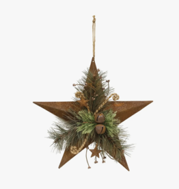 Rusty Metal Woodland Pine Star