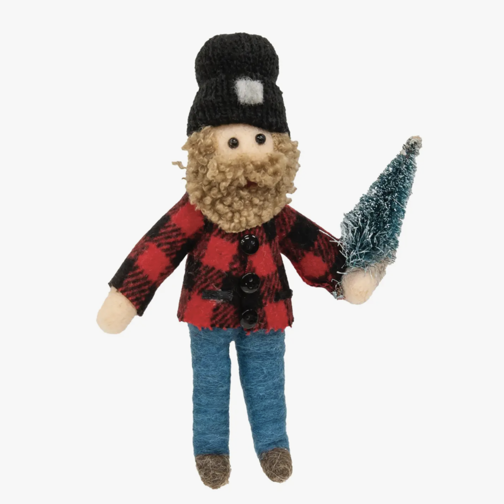 Faire (Bright Ideas Christmas Collection) Lumberjack Felted Ornament