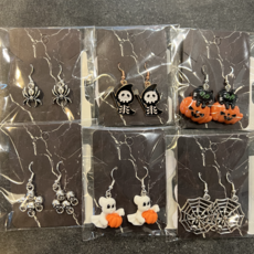 Maddie Branco Dangle Shape Halloween Earrings (Assorted)