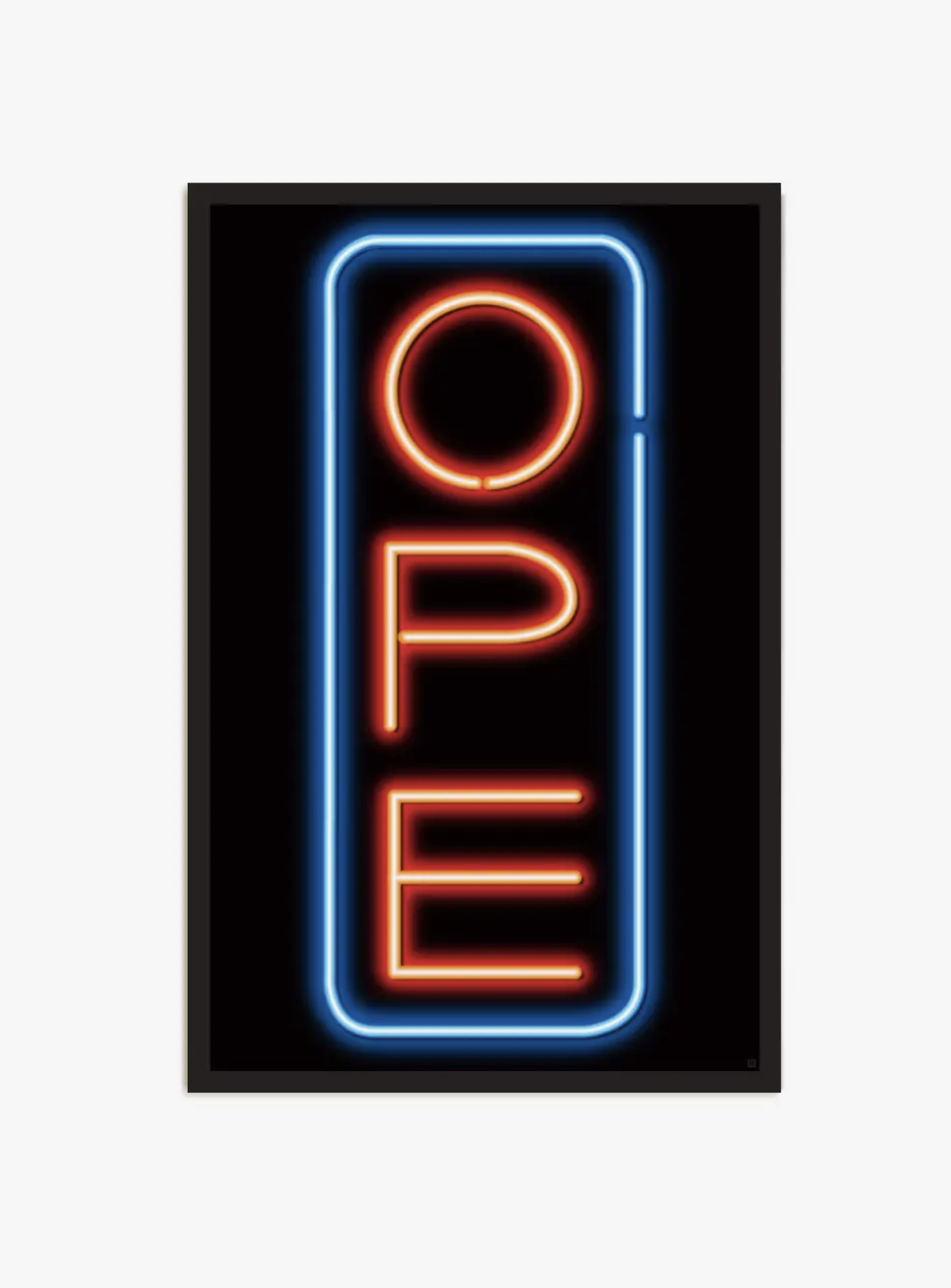 Ope Neon Sign Poster The Local Store