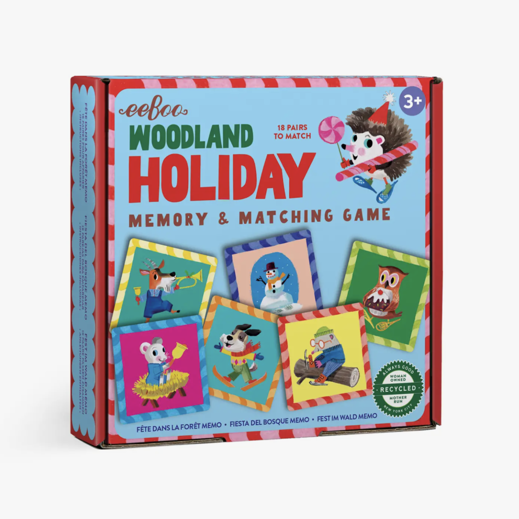 Woodland Holiday Little Square Memory Game