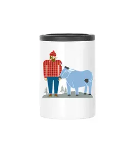 Creative Compass Insulated Can Koozie - Classic Paul Bunyan + Babe