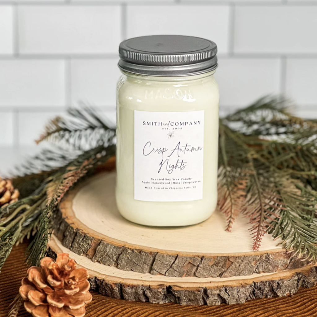 Scented Soy Wax Candles in 16oz Mason Jars