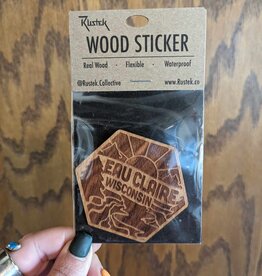 Wood Sticker - Eau Claire Hex