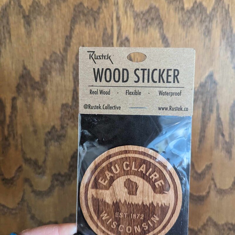 Rustek Collective Wood Sticker - Eau Claire Forest