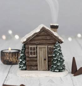 Log Cabin Incense Cone Burner