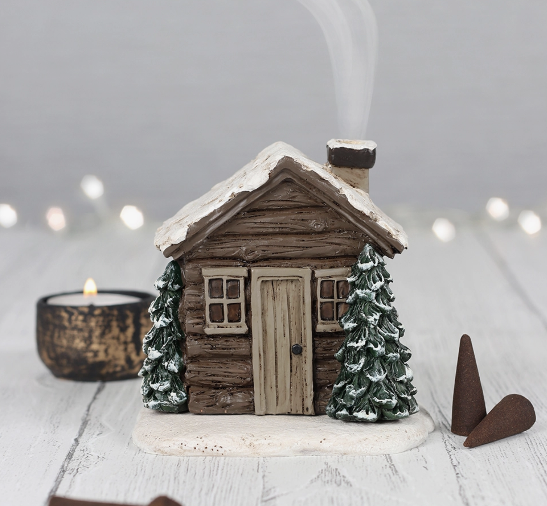 Log Cabin Incense Cone Burner - The Local Store