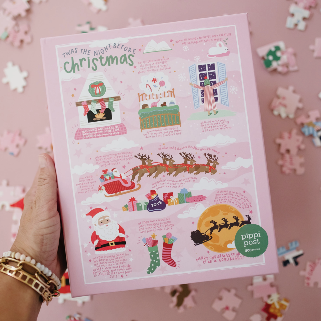 Pippi Post Twas The Night Before Christmas - 500 Piece Jigsaw Puzzle