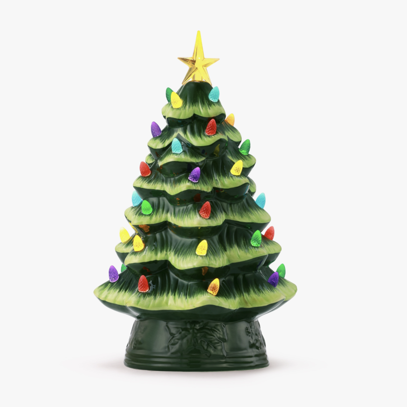 Mr. Christmas Nostalgic Ceramic  Christmas Tree (12")