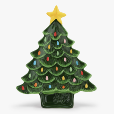 Mr. Christmas 14" Platter with Dip Dish Base - Green