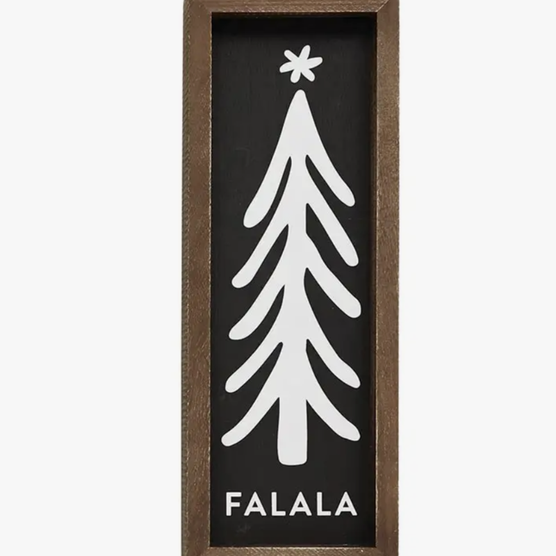 Volume One Wood Sign - Fa La La Tree