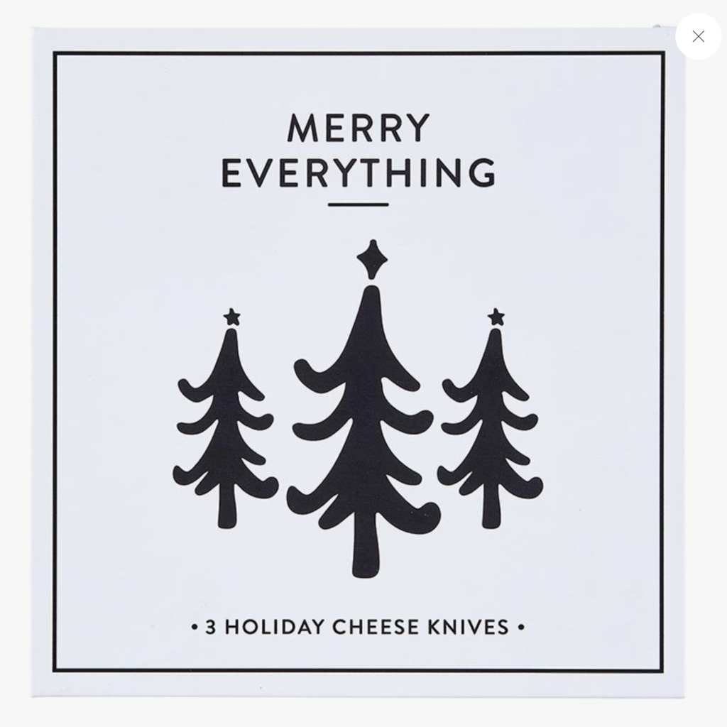 Volume One Holiday Cheese Knives Book Box - Set of 3