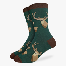 Good Luck Sock Crew Socks - Deer Heads