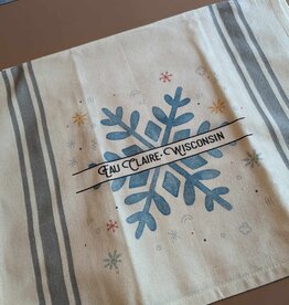 Holiday Towel - Eau Claire Blue Snowflake
