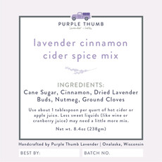 Purple Thumb Lavender Lavender Cinnamon Cider Mix