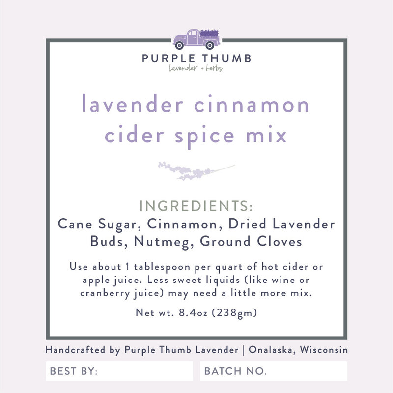 Purple Thumb Lavender Lavender Cinnamon Cider Mix