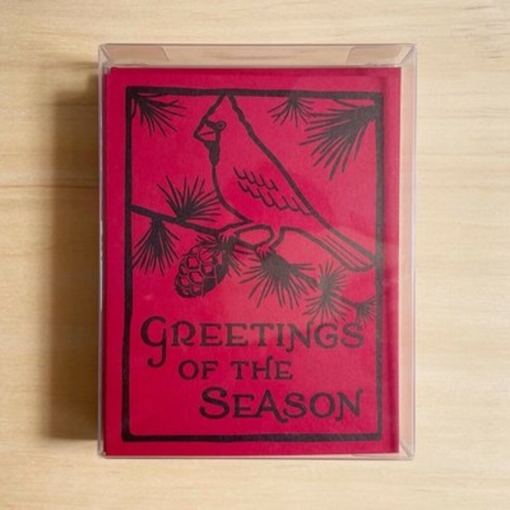 Nesja Press Greeting Card Pack - Cardinal Greetings of the Season