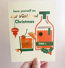 Bottlebrush Graphics Old Fashioned Christmas Card