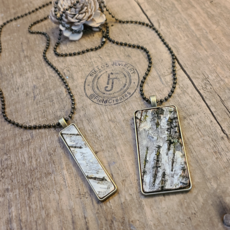 Fields Birch Bark Pendant Necklace