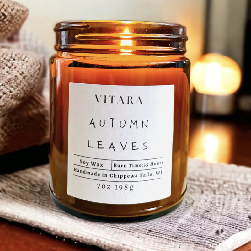 Vitara Soy Candle - Autumn Leaves (7oz.)