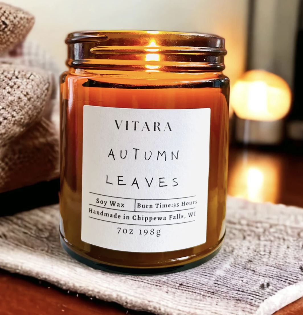 Autumn Leaves Soy Wax Candle — Val Viola Candles, Soy Wax