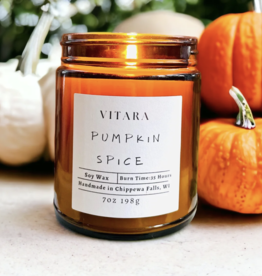 Vitara Soy Candle - Pumpkin Spice (7oz.)