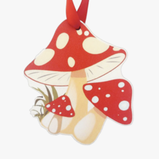 Buy Socks You All Vintage Mushroom Wooden Ornament