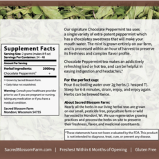 Sacred Blossom Farm Herbal Tea - Chocolate Peppermint
