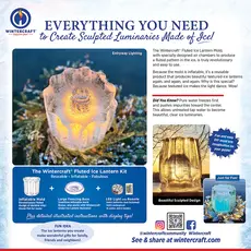 Wintercraft Fluted Ice Lantern Kit