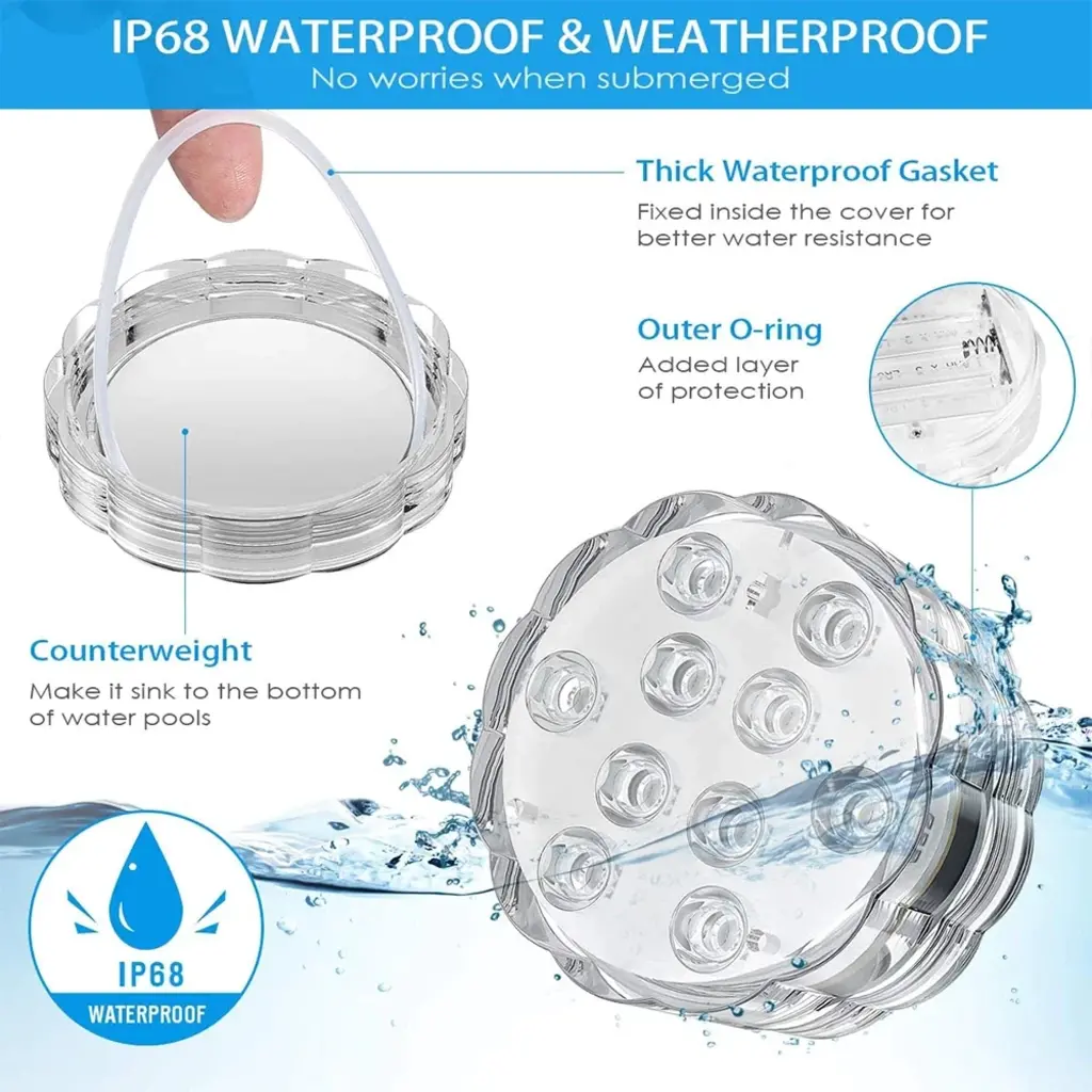 Wintercraft Outdoor LED Puck Light w/ remote