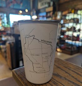 Volume One Wisconsin Map Stainless Cup (16oz.)