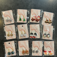 Dangle Shape Christmas Earrings (Assorted)