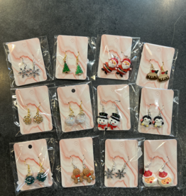 Maddie Branco Dangle Shape Christmas Earrings (Assorted)