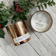 Halo Artisan Candle Large Mercury Glass Candle - Cranberry Frost