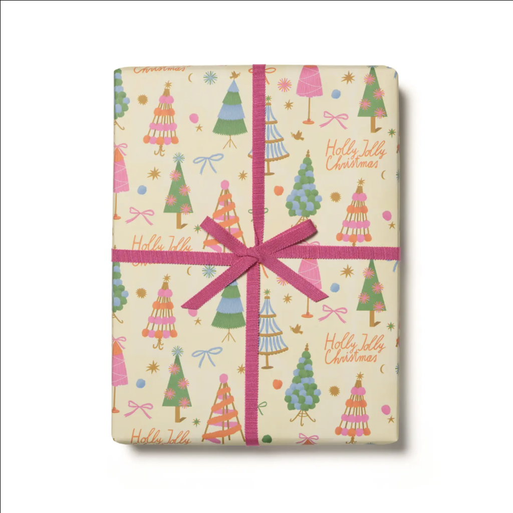 Holiday Wrapping Paper - Holly Jolly Trees