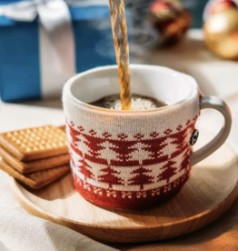 Khen Glassware Christmas Sweater Mug - Christmas Trees