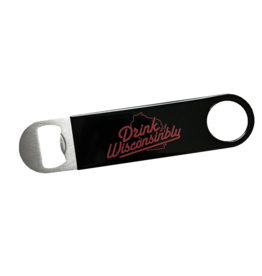 Drink Wisconsinbly Bottle Opener - Drink Wisconsinbly (Black)